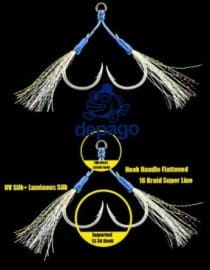 Jigging Hook Siole Blue size 7/0