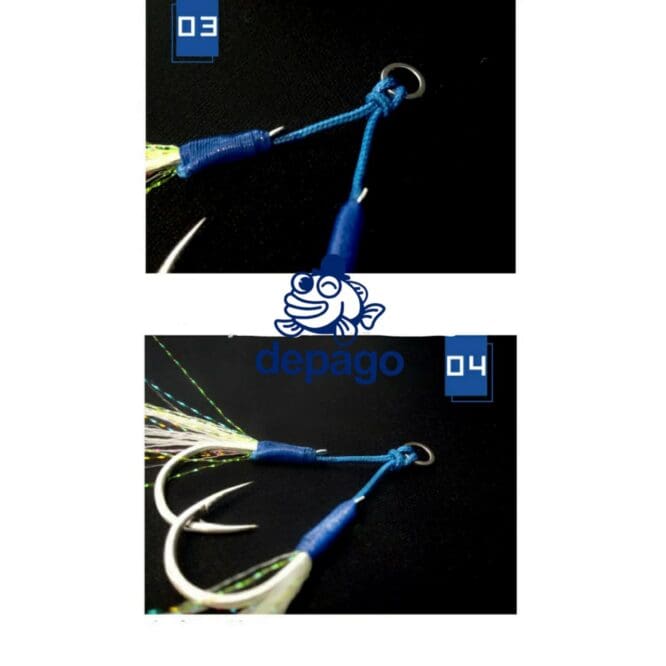 Jigging Hook Siole Blue size 7/0
