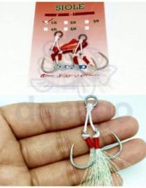 Jigging Hook Siole Red size 14