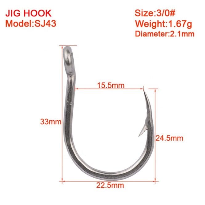 Jigging Hook Bubara size 1/0