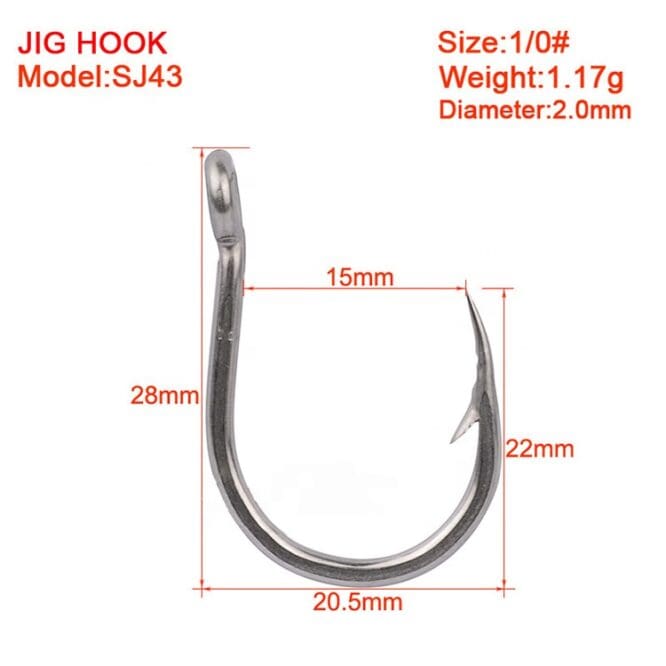 Jigging Hook Bubara size 1/0