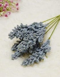 Bunga plastik vanilla berry spike soft blue