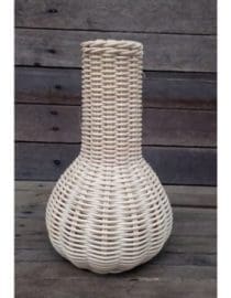 Vas bunga rotan botol jin