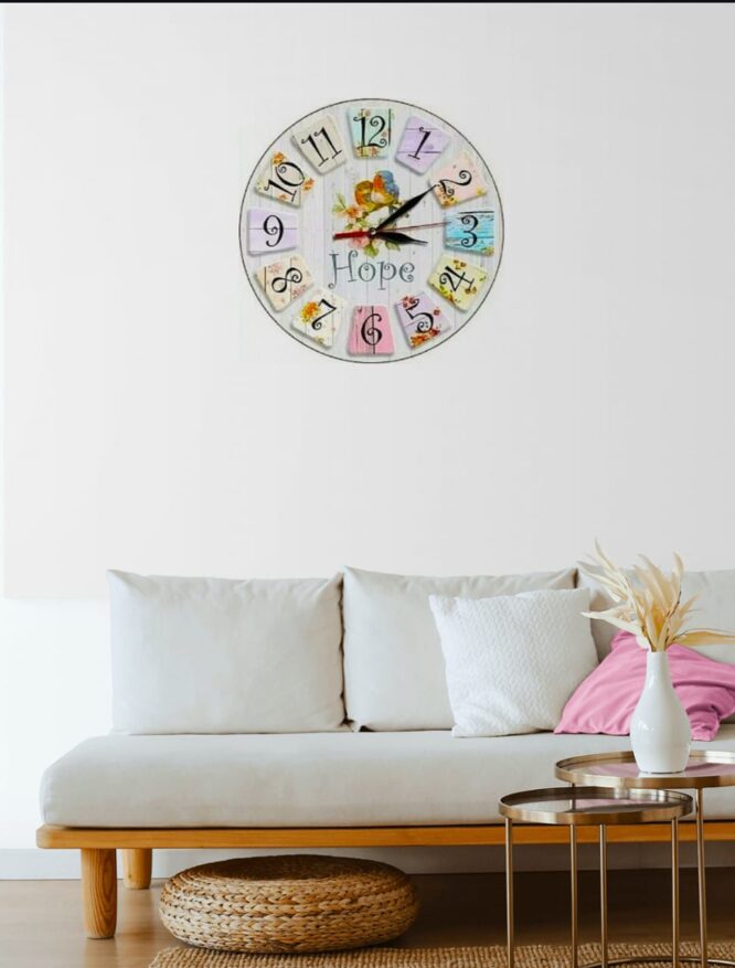Jam dinding retro vintage bird klasik