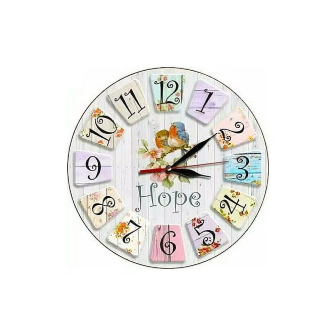 Jam dinding retro vintage bird klasik2
