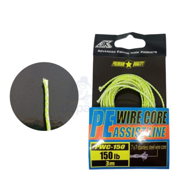 Kevlar wire core assist /meter 150lb
