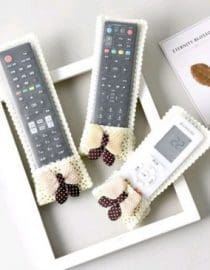 Sarung remot TV/AC krem sedang