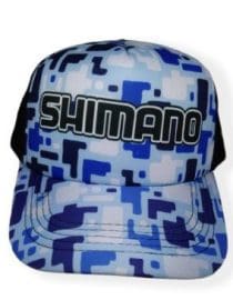 Topi jaring mancing Shimano blue