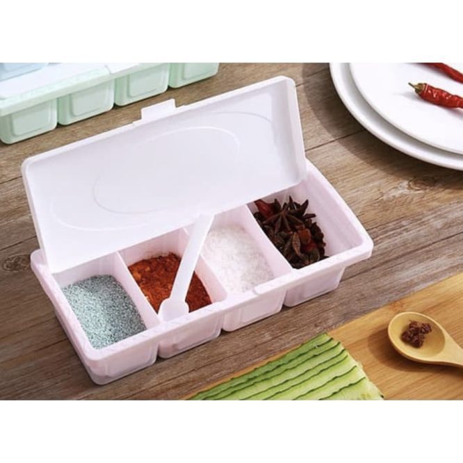 Kotak Tempat Bumbu 4 sekat3