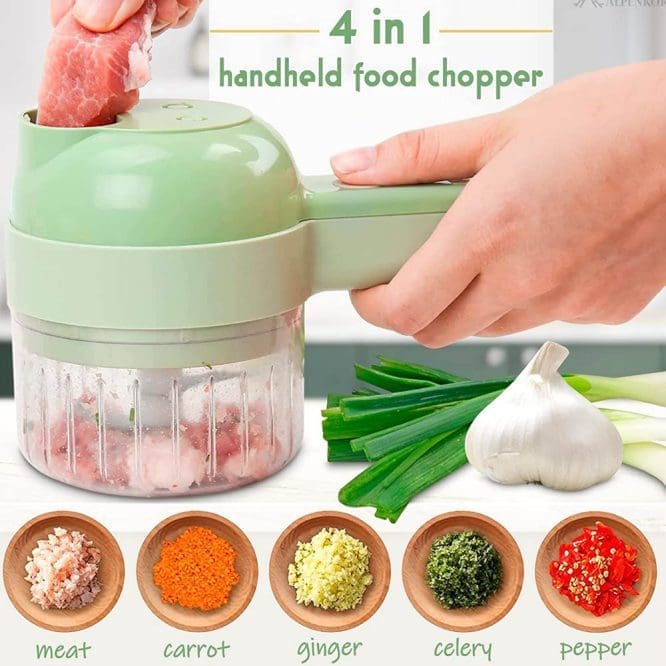 Chopper Portable Blender Bumbu Daging 2in1 Serbaguna + USB (Menghaluskan dan Memotong)