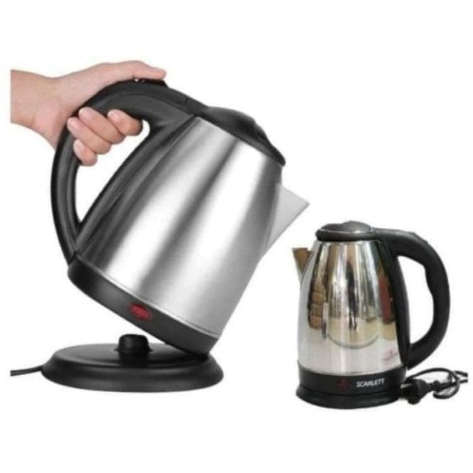 Teko Listrik Pemanas Air SQRS Stainless Steel Kapasitas 2 Liter Daya 350 Watt
