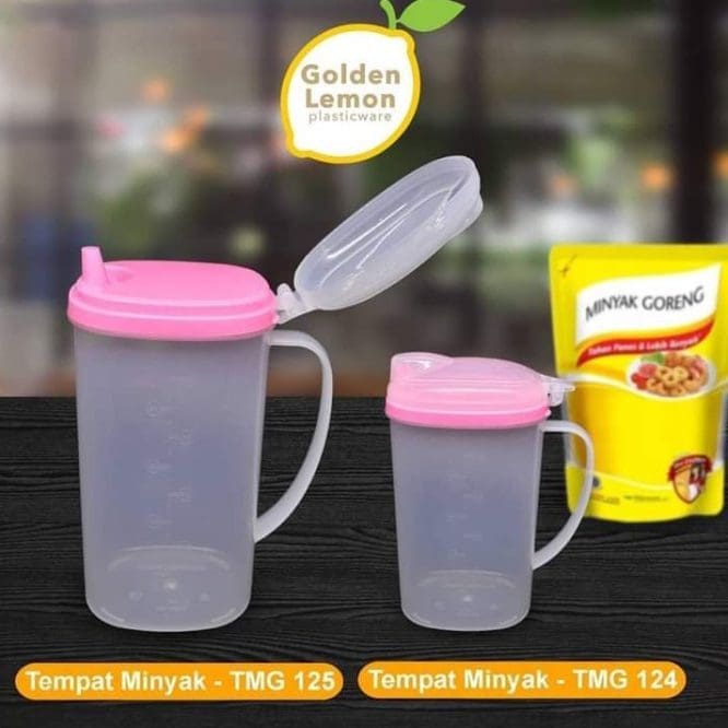 Botol Minyak Plastik Sunkist 1 Liter Tutup Otomatis