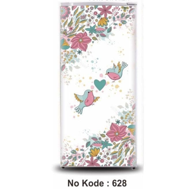 Stiker Kulkas 1 Pintu Motif 628 Uk. 60x120cm (Jika Mau Full Body Order 3pcs)