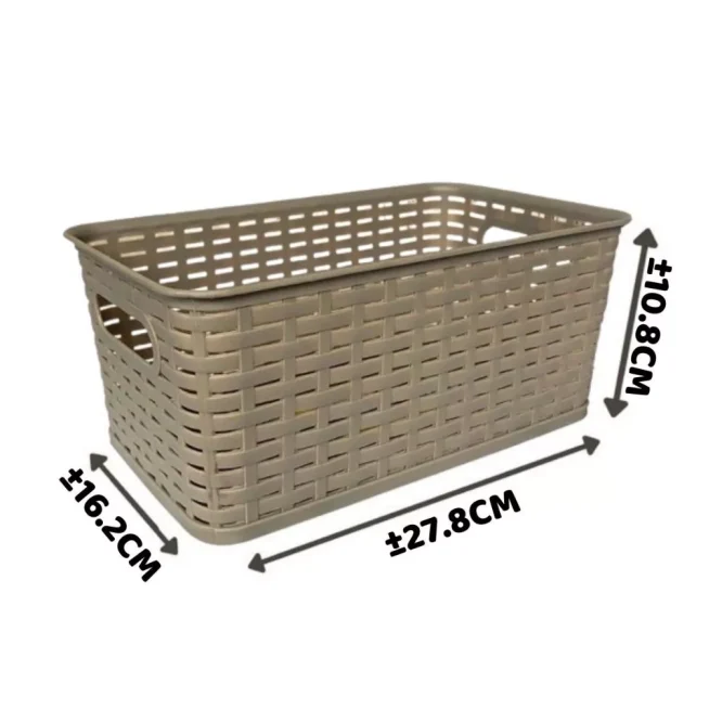 Keranjang Kotak Penyimpanan Serbaguna 28 x 17 x 11 Random 5