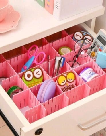 Sekat Laci Organizer Pembatas Pemisah Kotak Lemari 1 Set Isi 4pcs