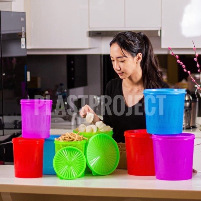 Toples Plastik Tempat Kerupuk & Makanan Serbaguna 3L