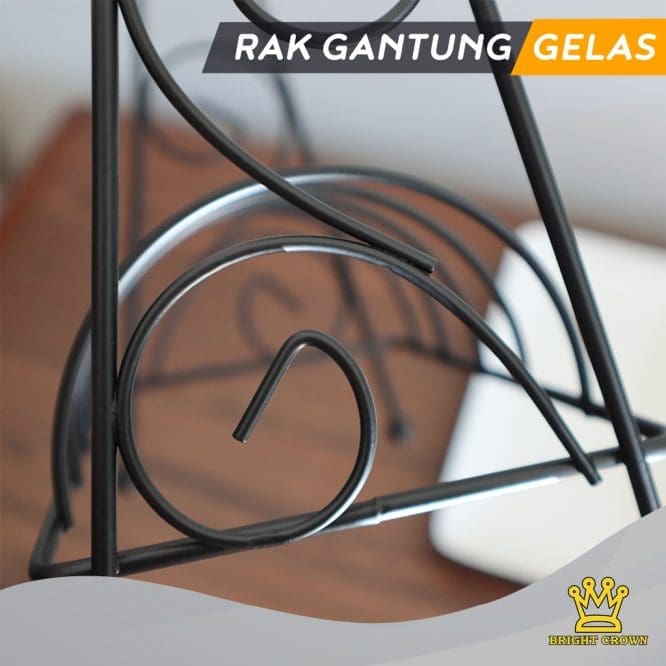 Rak Gantung Gelas Cangkir Tempat Piring Minimalis Elsa