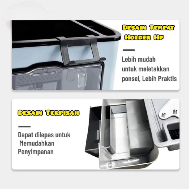 Rak Bumbu Dapur Crown All In Dengan 6 Laci + Tempat Pisau