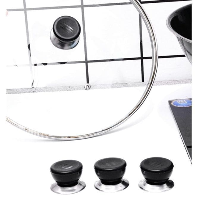 Handle Pegangan Tutup Panci dan Wajan Knop Bulat Hitam