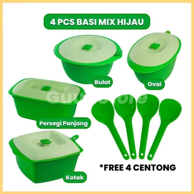 1 Set 4pcs Prasmanan Set Galaxy Series Tempat Lauk Plastik