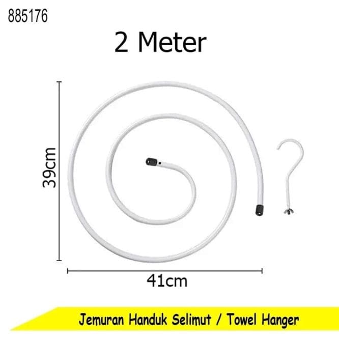 Jemuran Gantung Spiral Jemuran Sprei Selimut Handuk Diameter 42cm