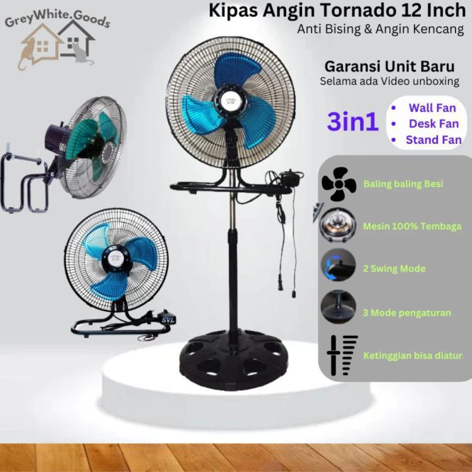 kipas angin 12 inc 3in1
