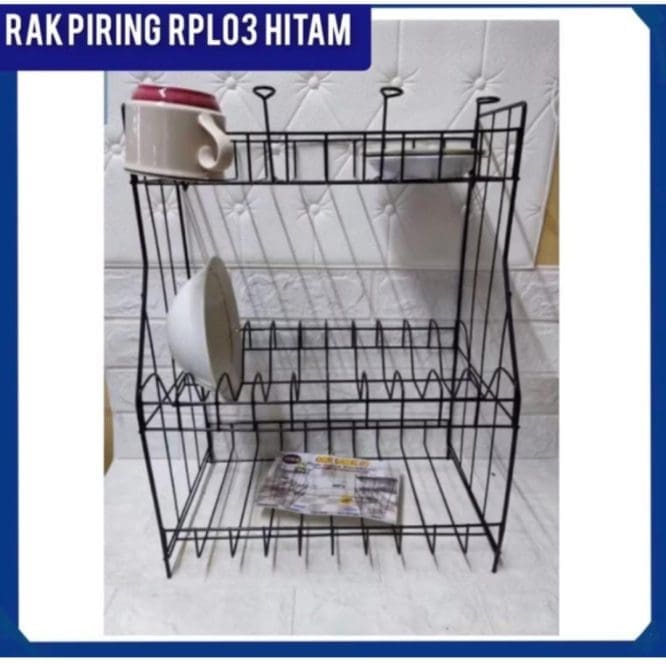 rak piring besi dragon 3 susun 1