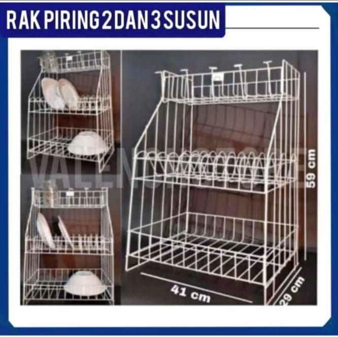 rak piring besi dragon 3 susun 2