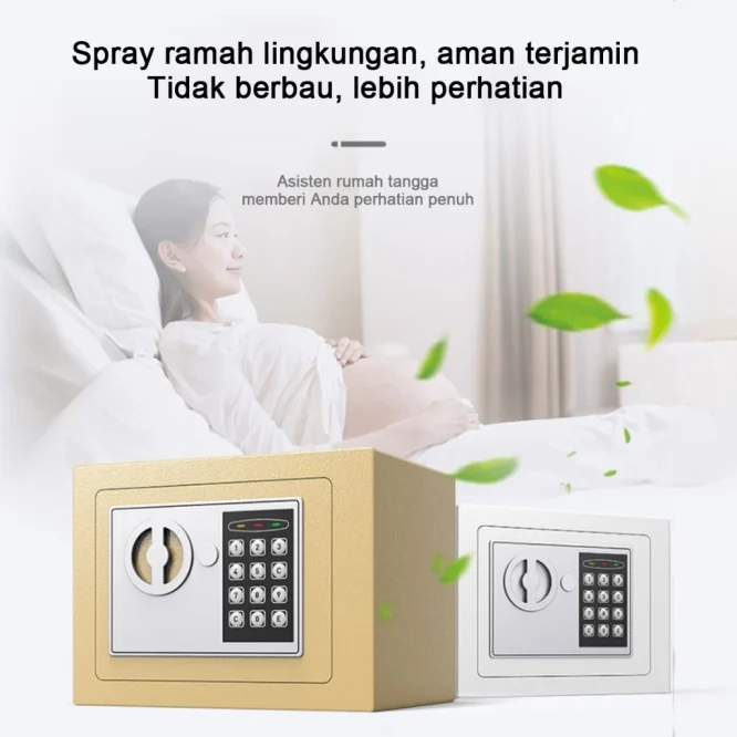 Brankas Mini Tahan Api 23 x 17 x 17 CM Warna Random