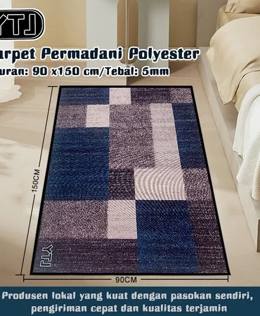 Karpet permadani polyester 150 x 90 cm variasi 2 SJR