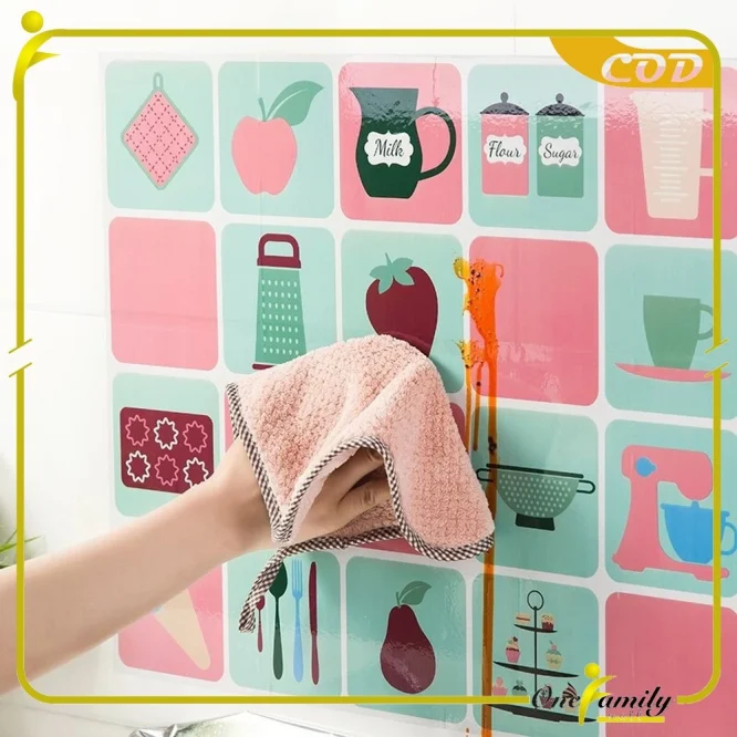 Wallpaper Dapur Anti Minyak dan Tahan Panas Motif Cloud Uk. 75x45cm