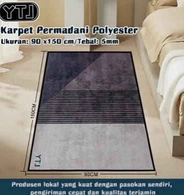 Karpet permadani polyester 150 x 90 cm variasi 4 SJR